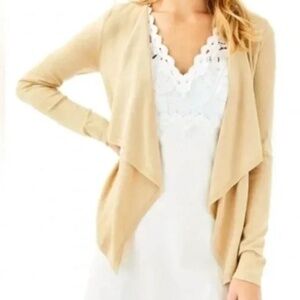 Lilly Pulitzer Gold Colony Cardigan XXS